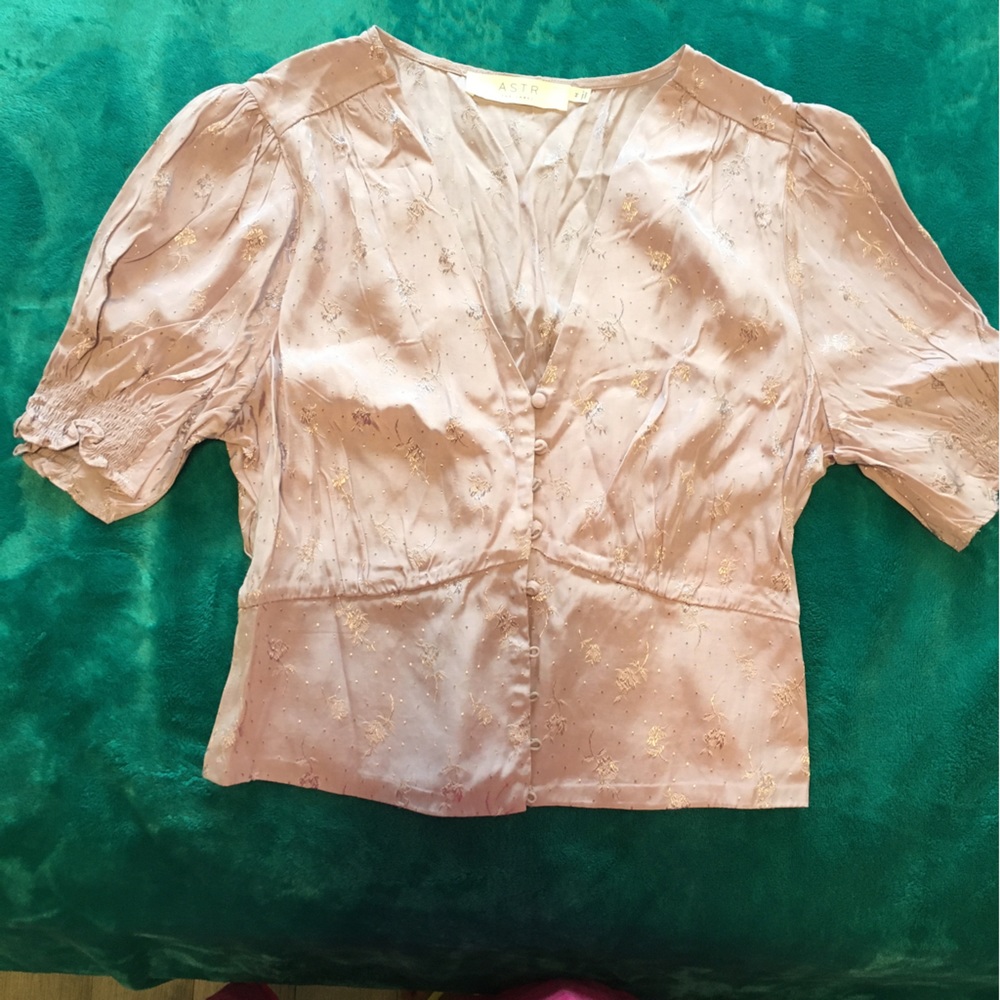 Light Purple Cropped Blouse